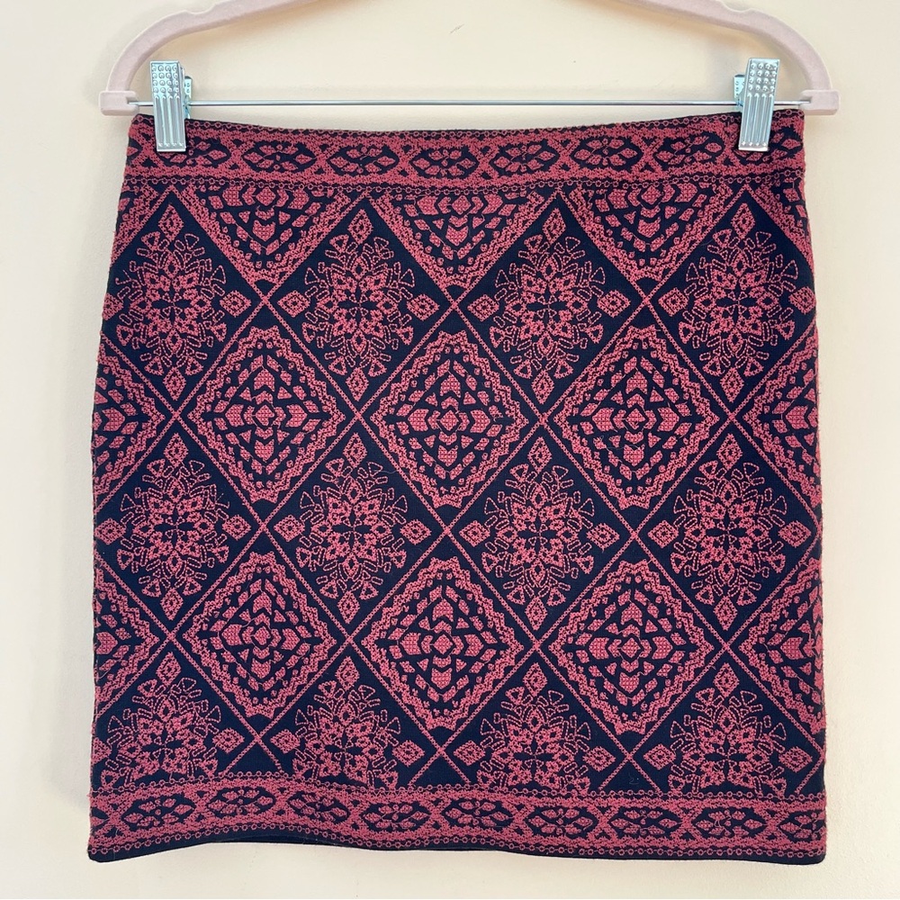 Search for Sanity Black with Red embroidered Mini Skirt